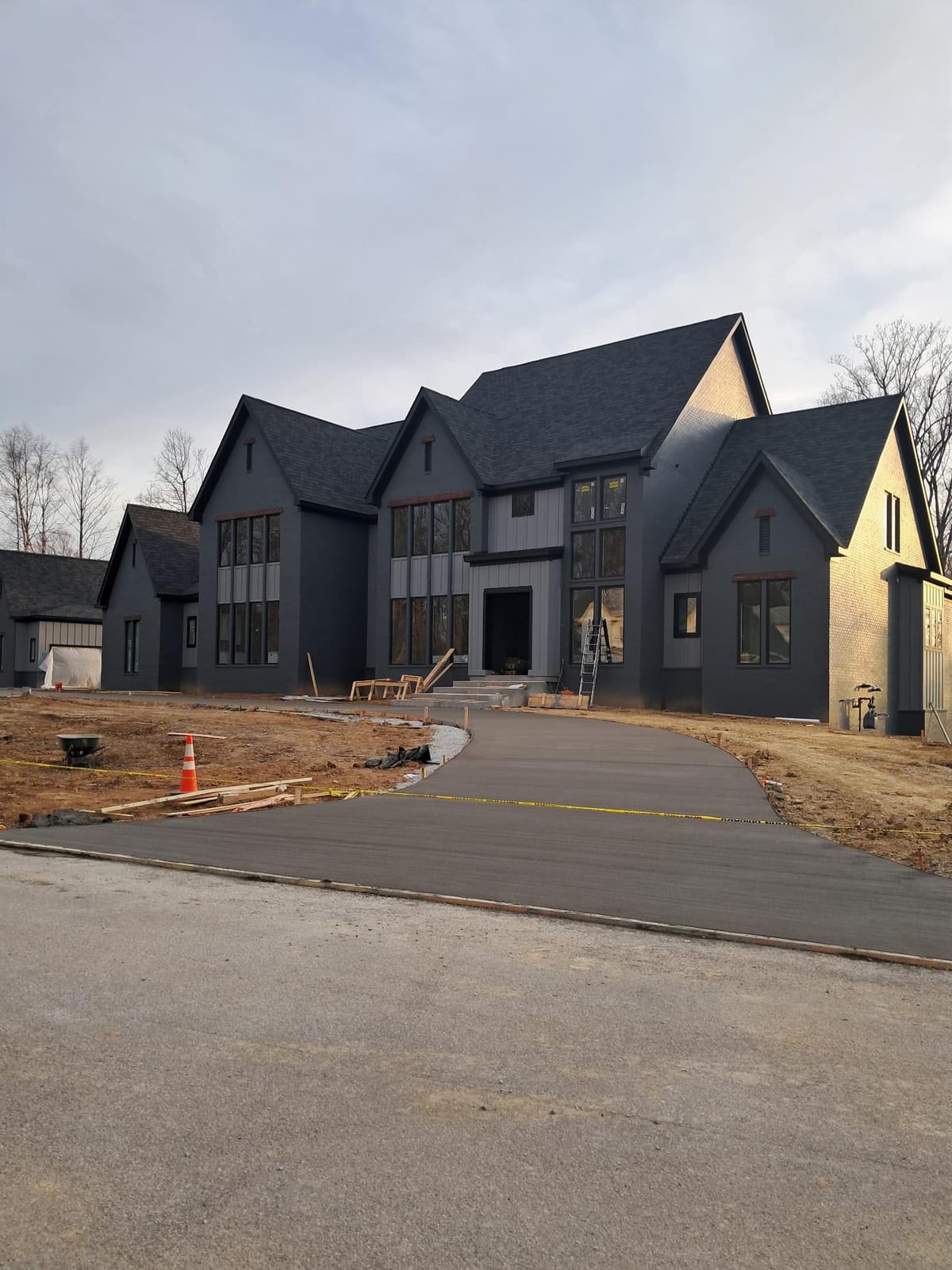 Completed Black Label Builders luxury home exterior